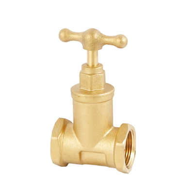 1/2 &quot;एक्स 3/8&quot; 1/4 टर्न ब्रास एंगल स्टॉप वाल्व DN20-NPT थ्रेडेड